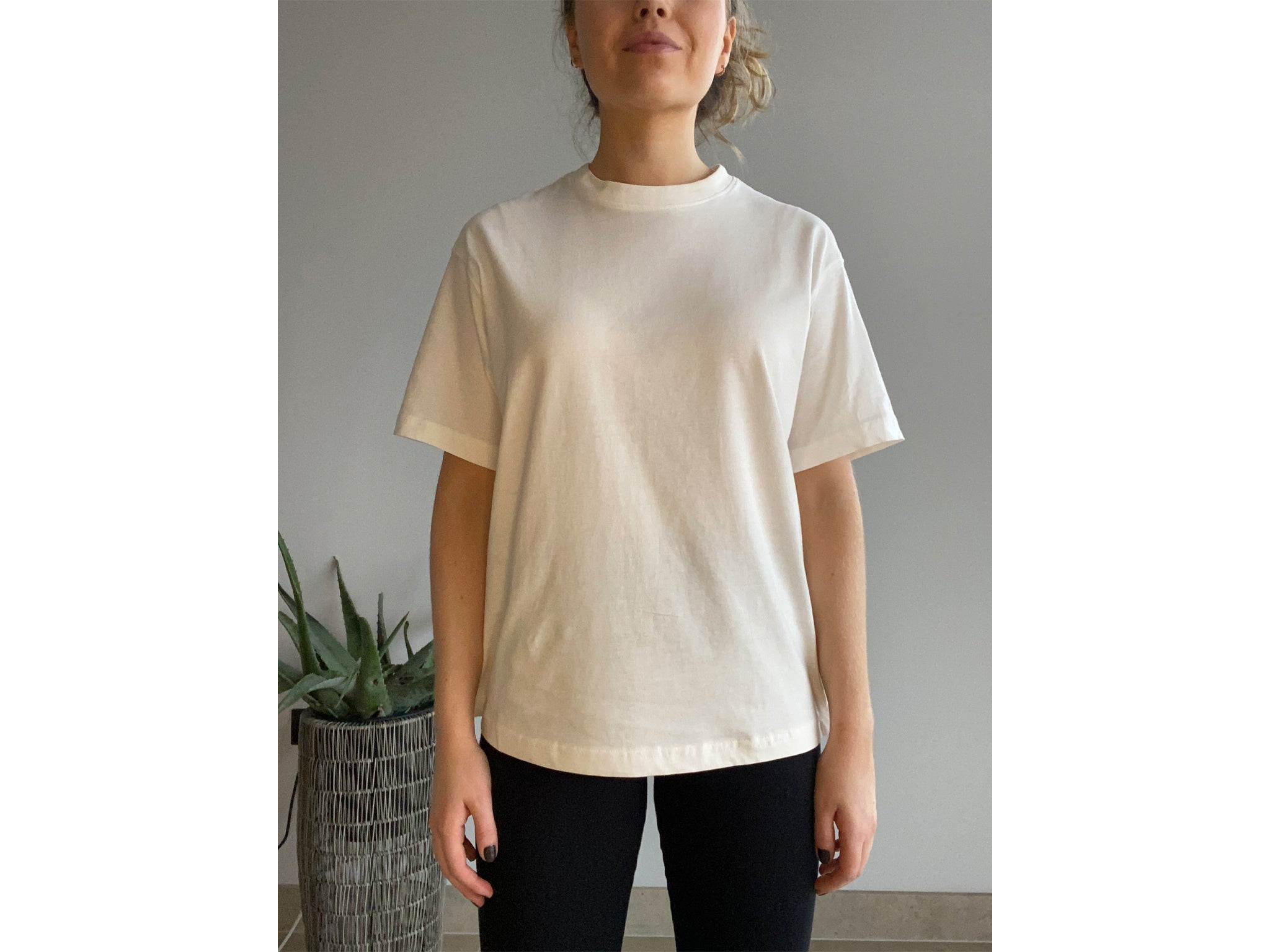 H&m basic fine outlet cotton stretch long sleeve